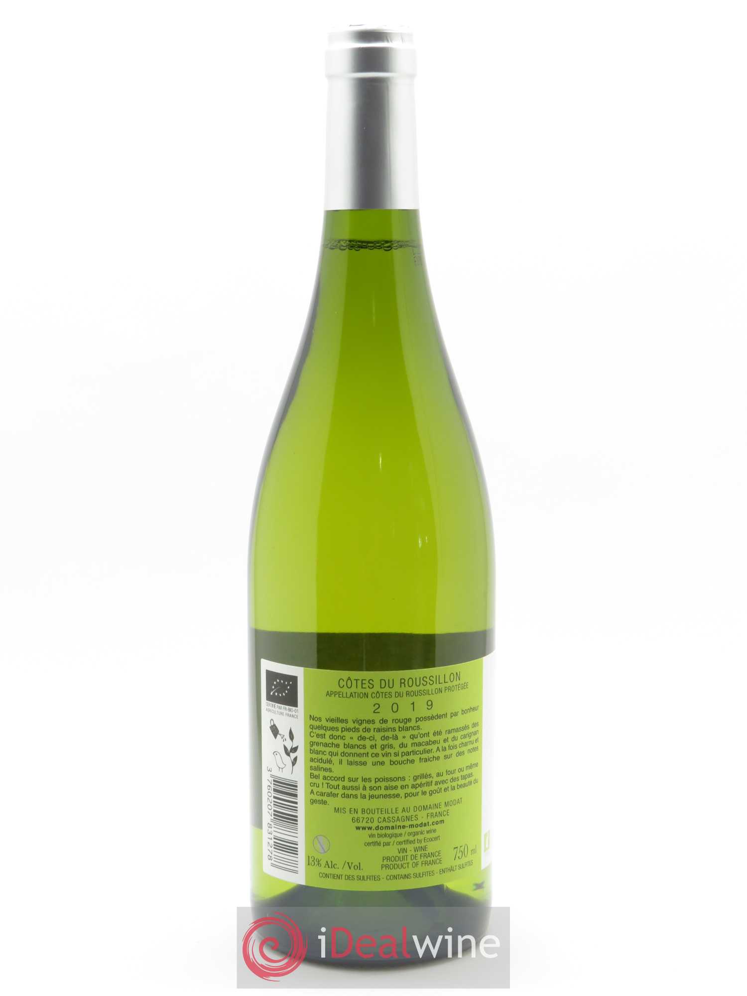 Côtes du Roussillon Modat (Domaine) De-ci de-là  2019 - Lot de 1 Bouteille
