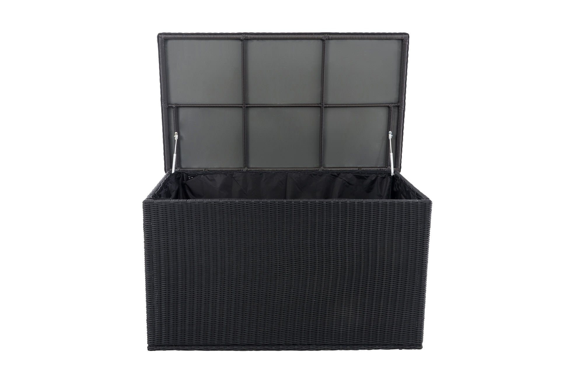 CLP Auflagenbox Comfy Rundrattan, Kissenbox aus Polyrattan