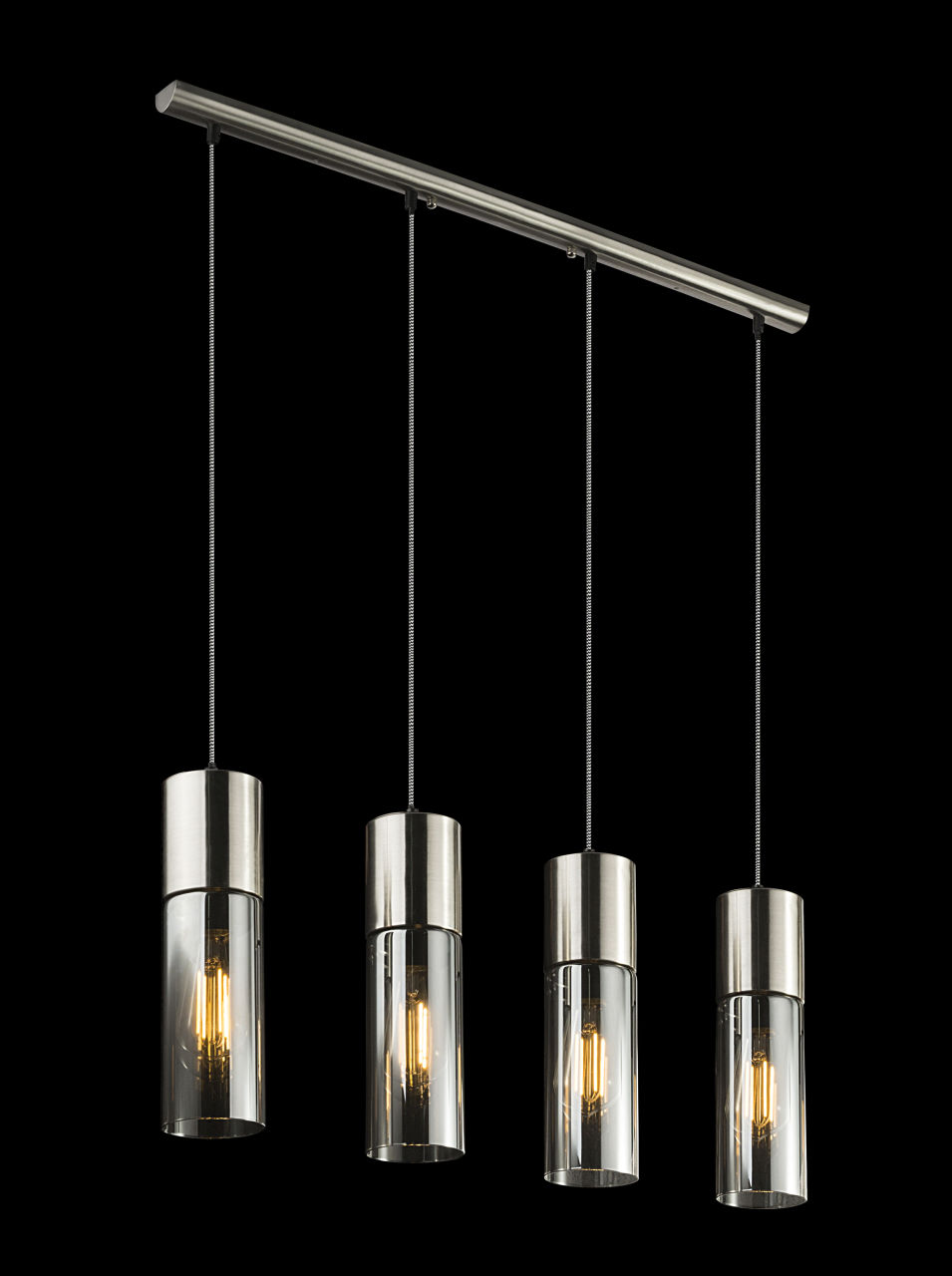 Globo Lighting - ANNIKA - Hängeleuchte Metall Nickel matt, 4x E27
