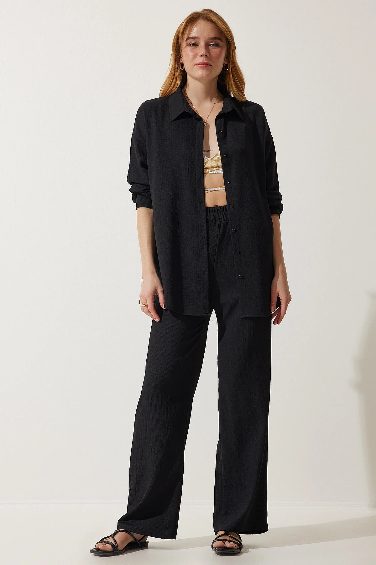 Happiness İstanbul  Zweiteiler - Schwarz - Regular Fit