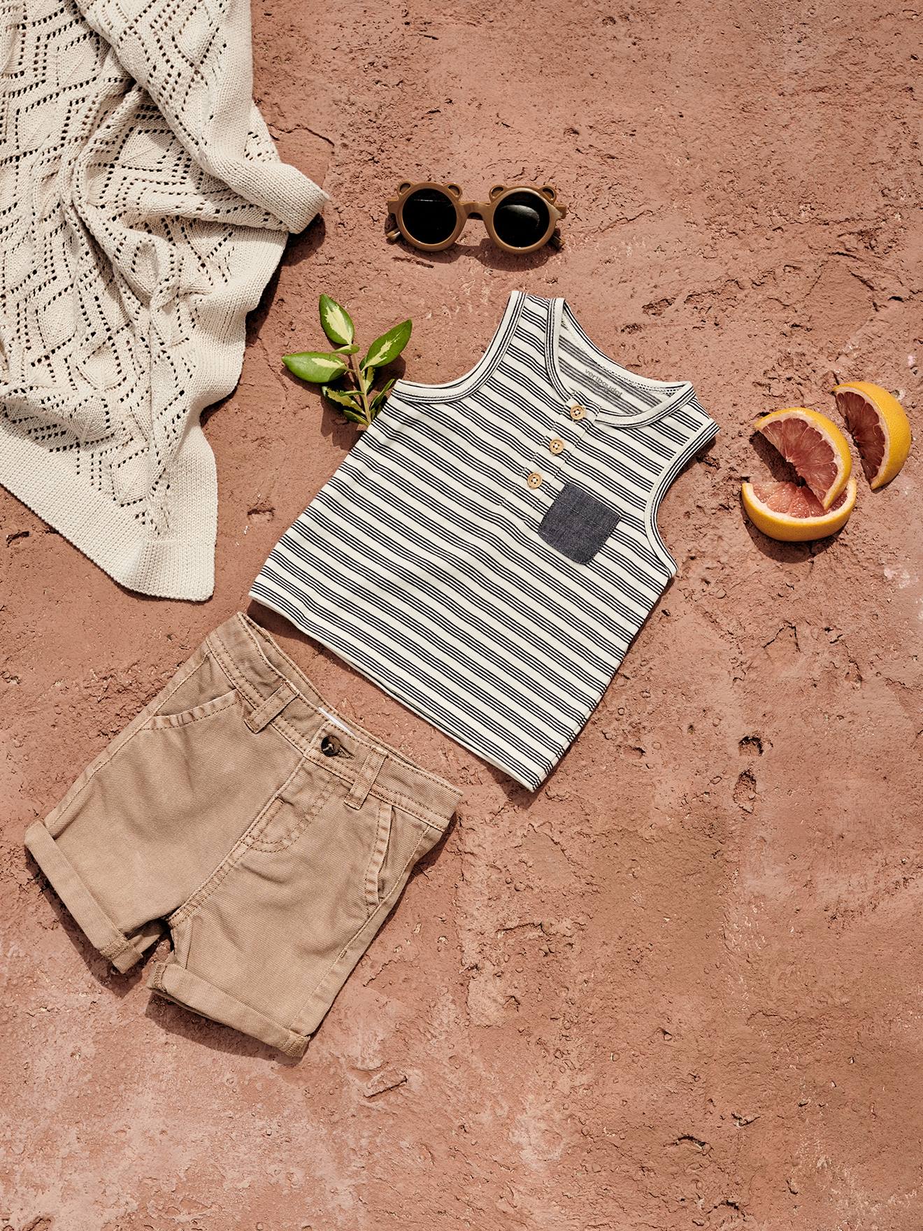 Bermuda bébé taupe