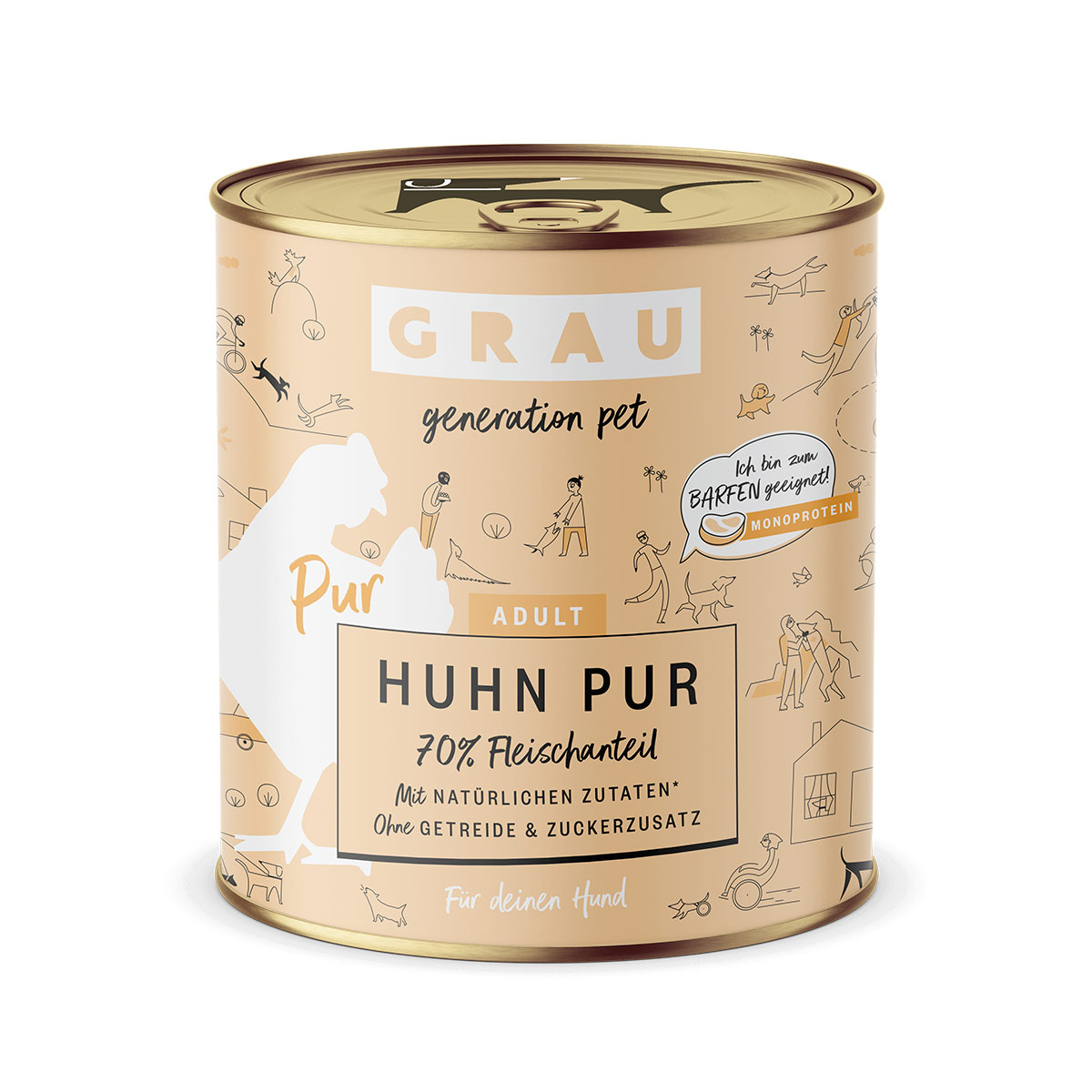 GRAU Hund Adult Huhn Pur günstig kaufen bei ZooRoyal