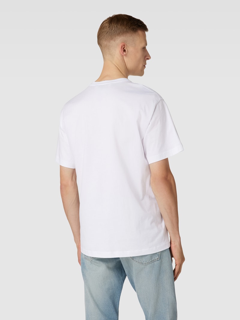 T-Shirt mit Motiv-Print in weiß