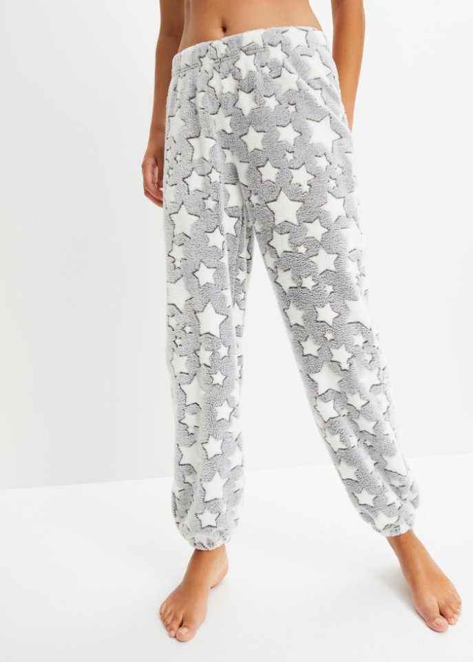 Fleece Pyjamahose aus kuscheligem Material mit weicher Innenseite