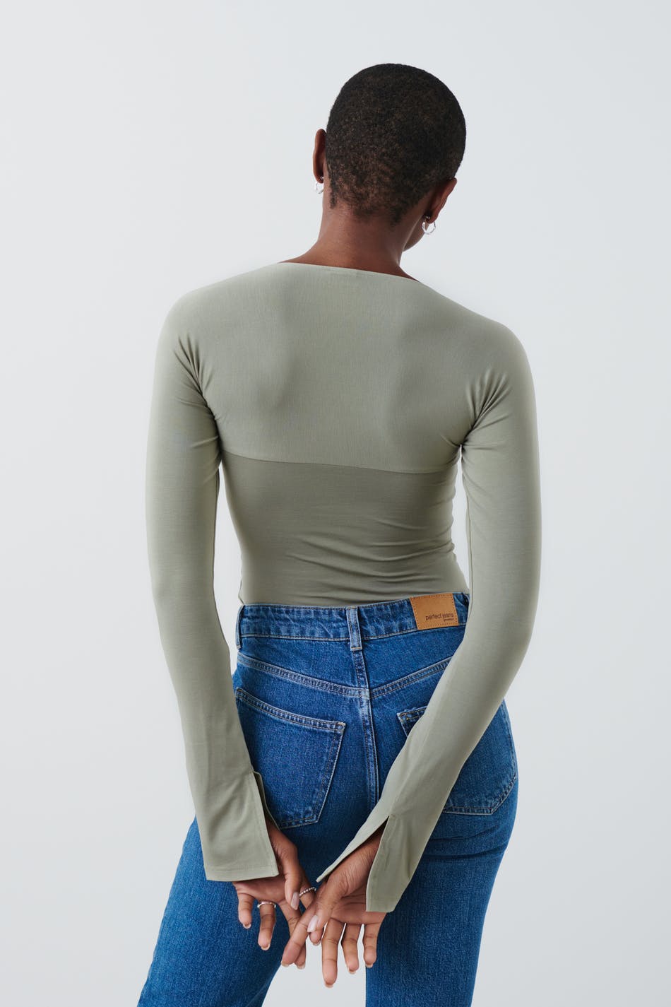 Soft touch square neck top