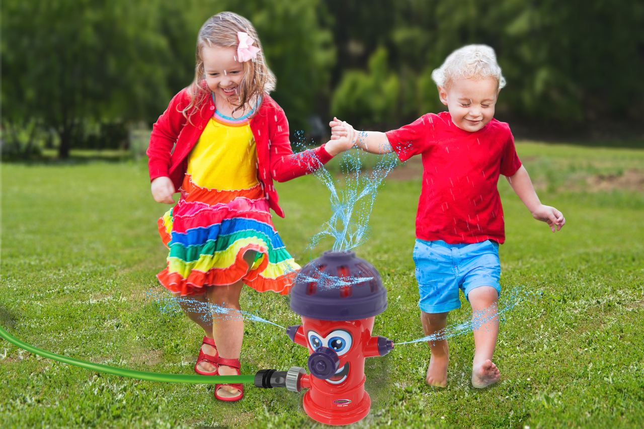Jamara e.K. Mc Fizz Wassersprinkler Hydrant Happy