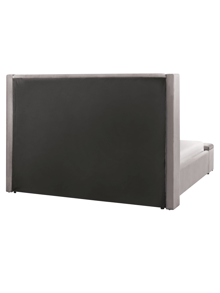 Beliani Doppelbett NOYERS in Grau - (W) 190 x (H) 132 x (L) 247 cm günstig kaufen onesize