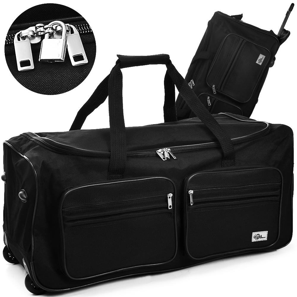 Casaria Deuba Große Reisetasche 85L schwarz
