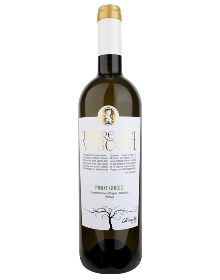 Vicenza DOC Torre dei Vescovi Pinot Grigio 2022 Colli Vicentini 0,75 ℓ