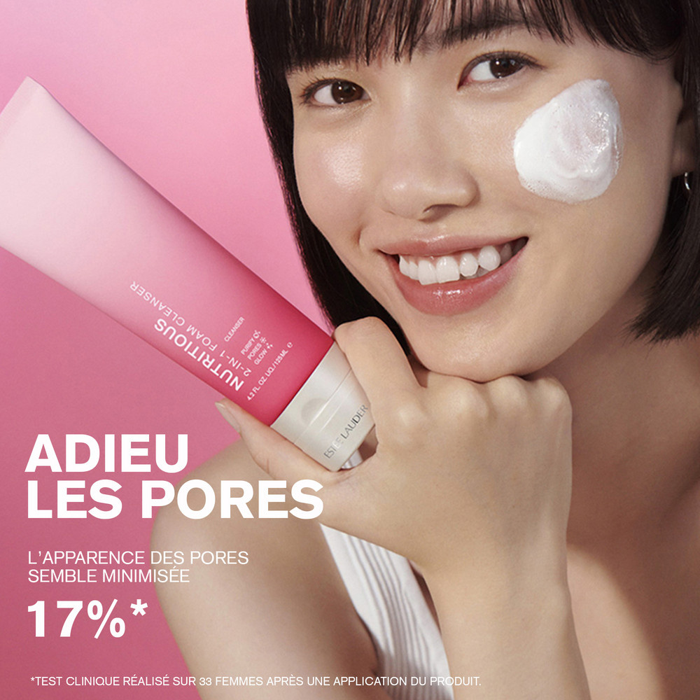 Estée Lauder Nutritious Mousse Nettoyante 2-en-1 Mousse Nettoyante et Masque Purifiant