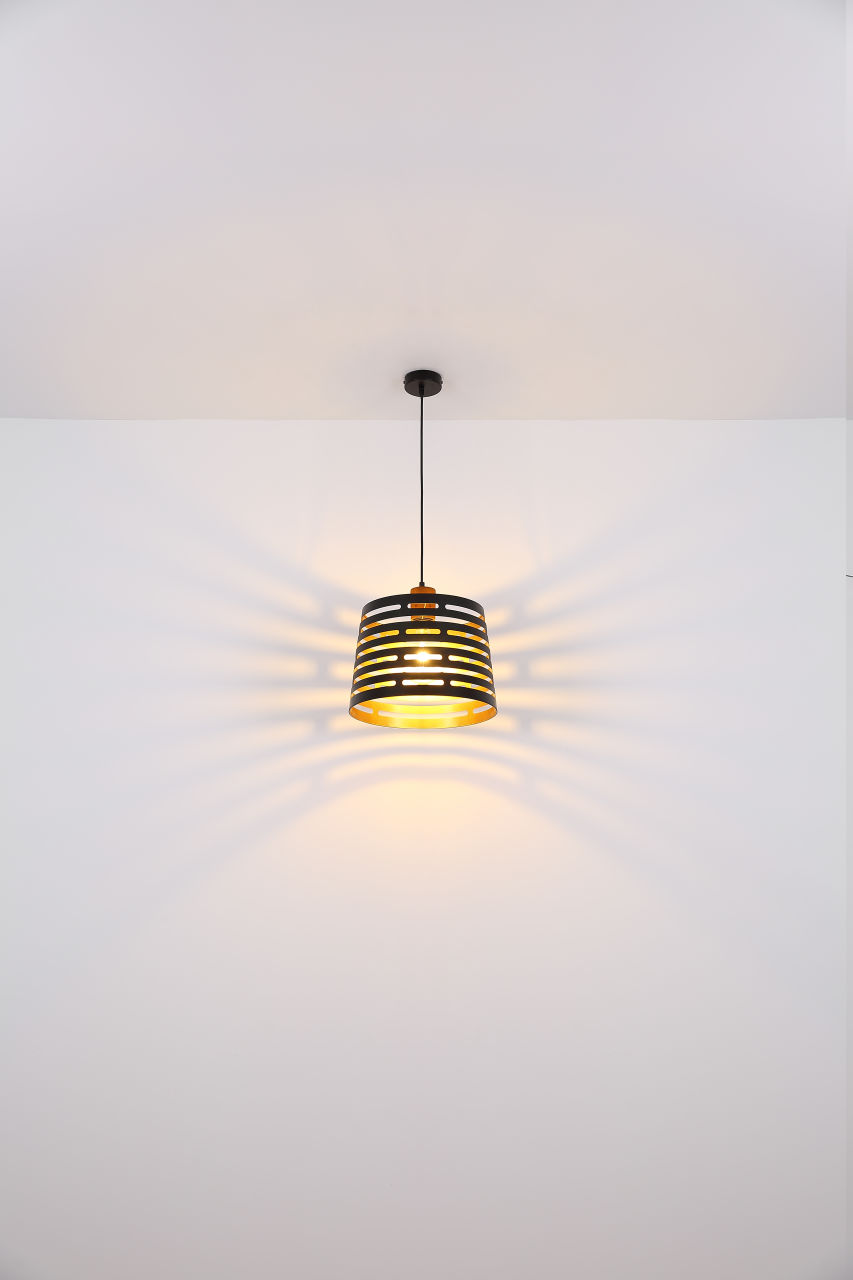 Globo Lighting - ABLONA - Hängeleuchte Metall schwarz matt, 1x E27