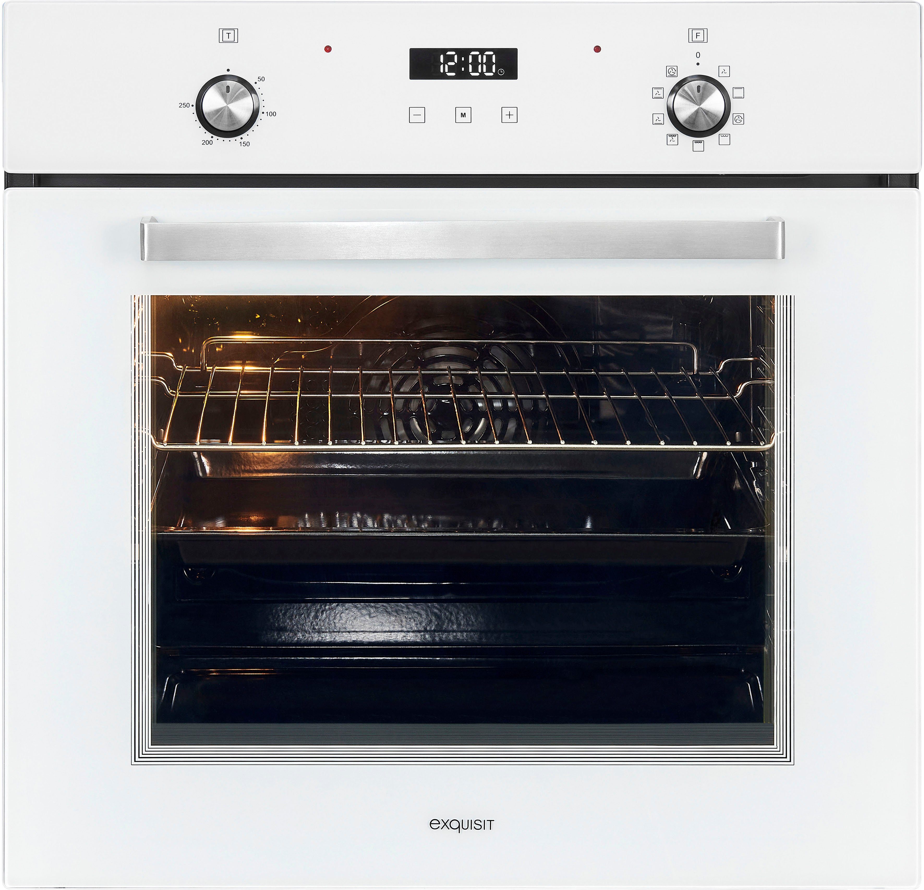 exquisit Backofen-Set BAKO76601H, mit Teleskopauszug nachrüstbar
