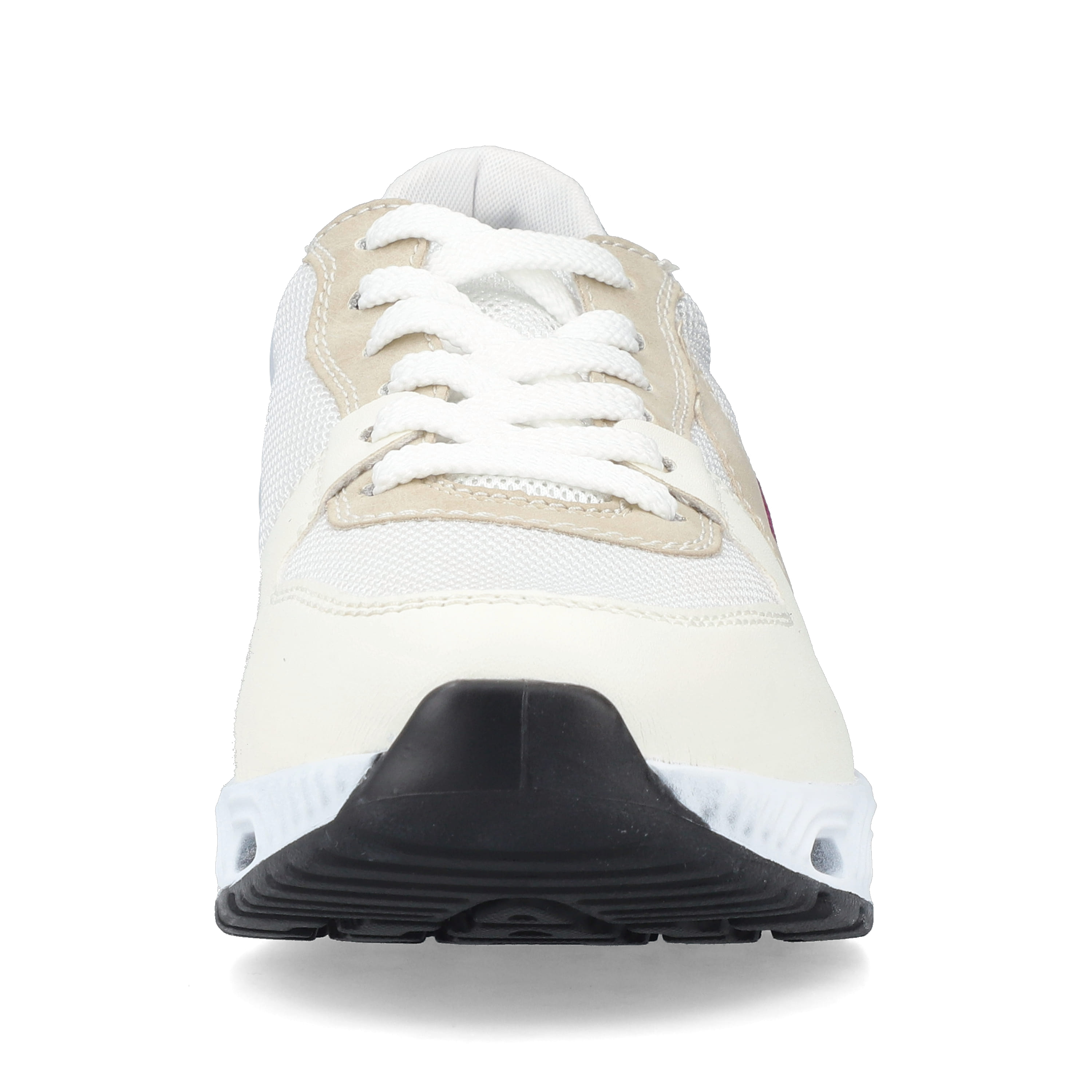 Rieker Damen Sneaker Low perlweiss-sandbeige