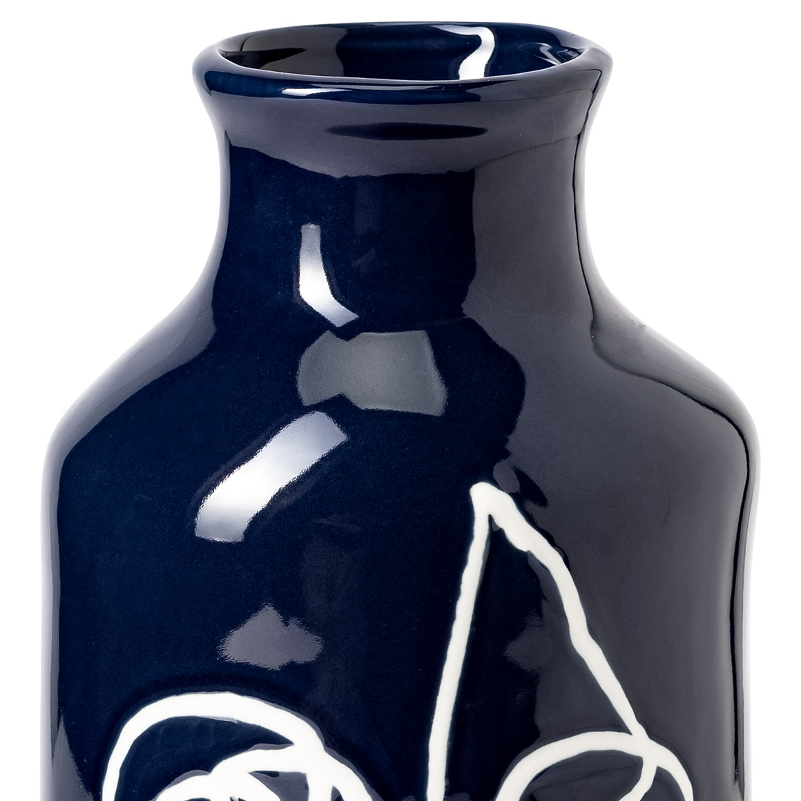 Vase mit abstraktem Gesicht