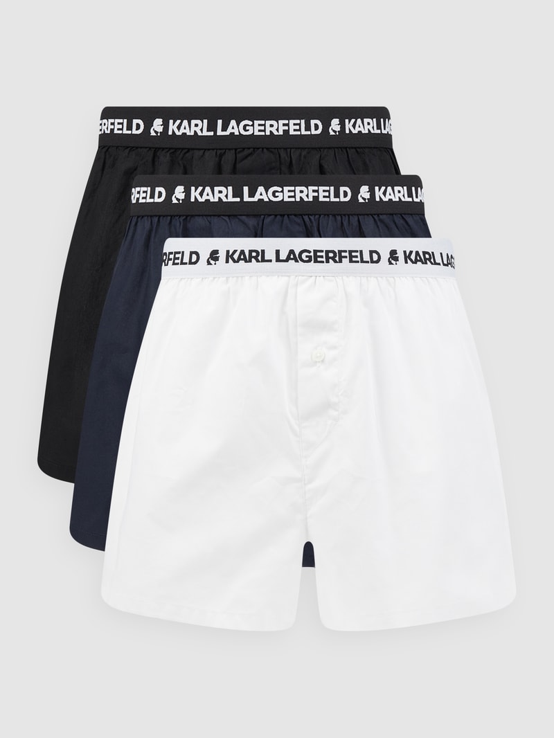 Boxershorts aus Baumwolle im 3er-Pack in royalblau