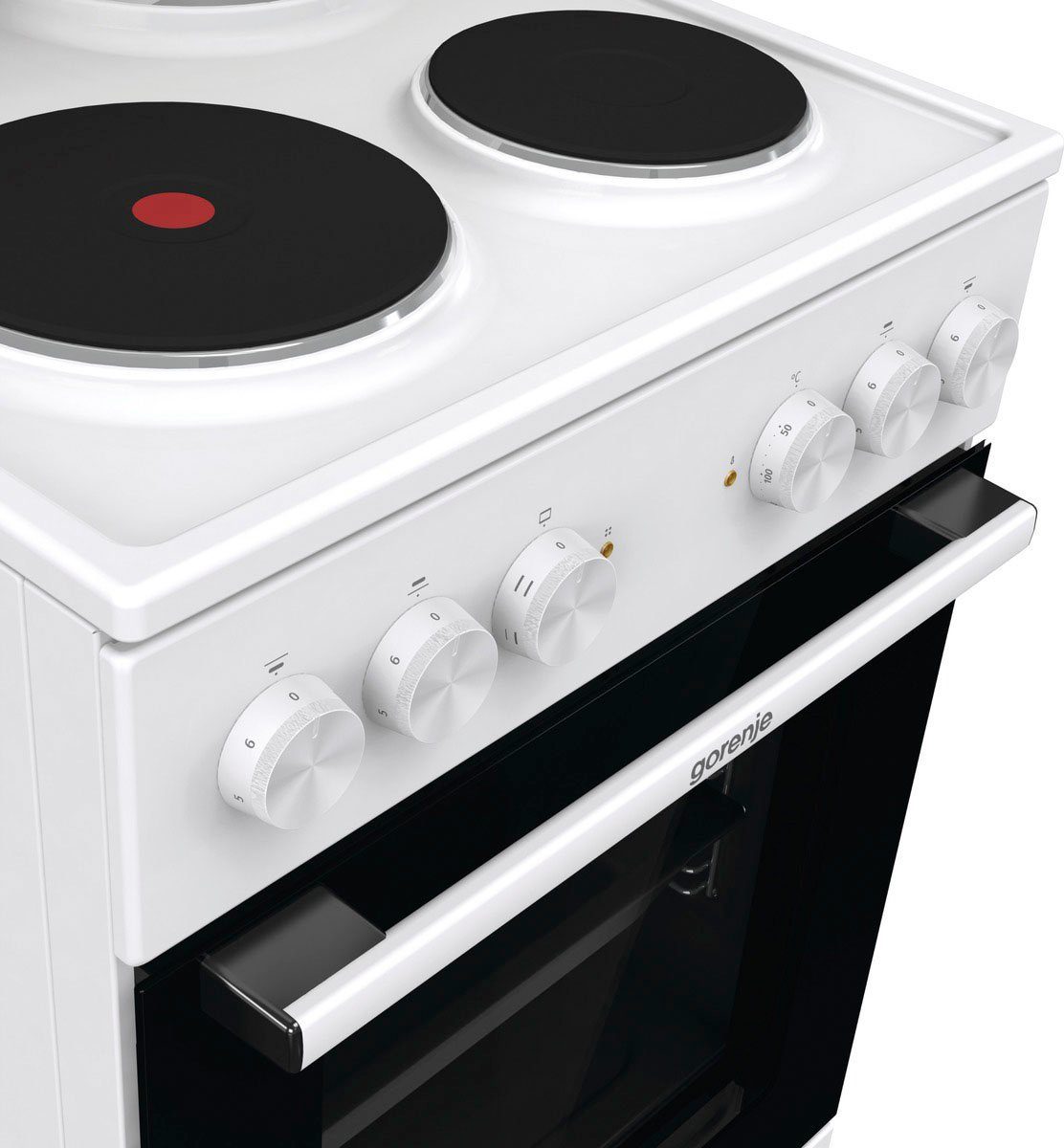 GORENJE Platten-Standherd GE 5A23WH, Aqua Clean, AirFry