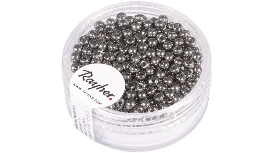 rayher Rocailles 3mm ø Anthrazit