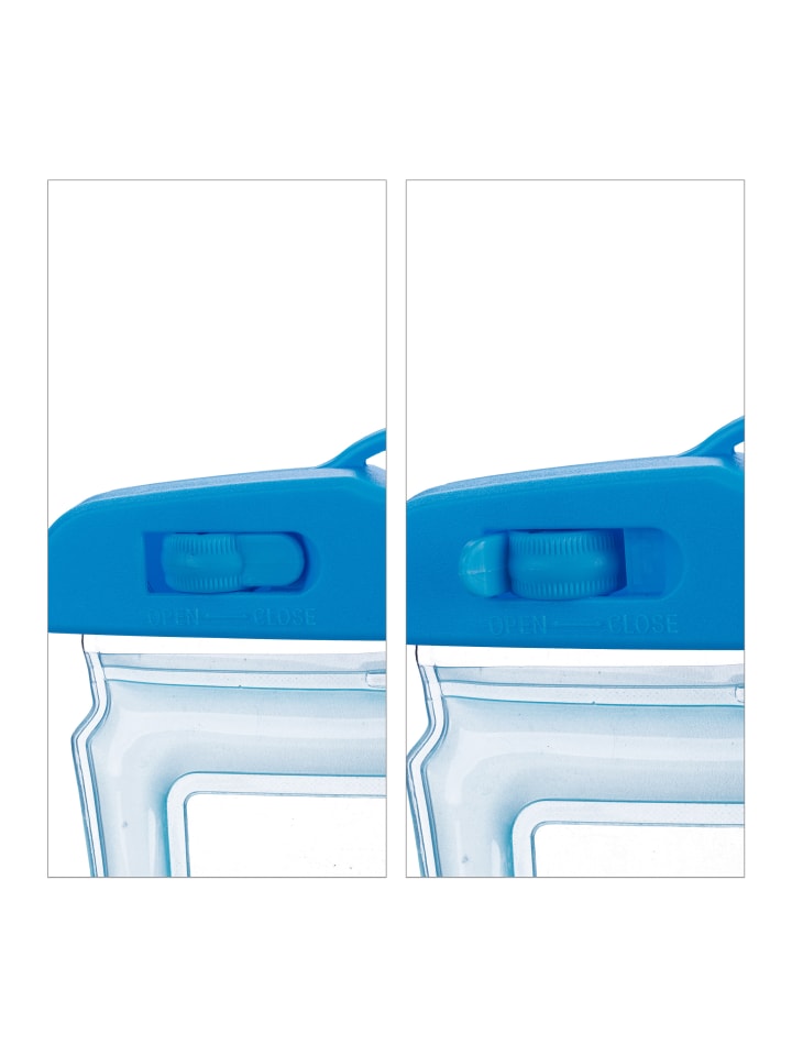 relaxdays 4 x wasserdichte Handyhülle in Blau günstig kaufen onesize