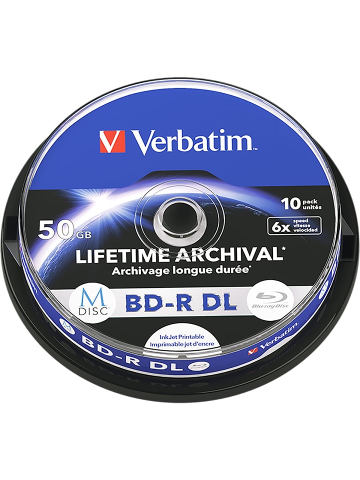 COFI 1453 Verbatim M-DISC BD-R DL 50GB/1-6x Jewelcase (5 Disc) in Blau günstig kaufen onesize