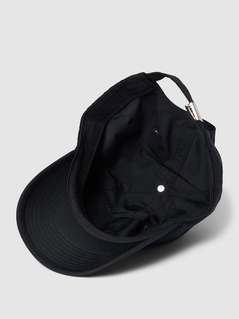 Basecap mit Label-Detail in schwarz