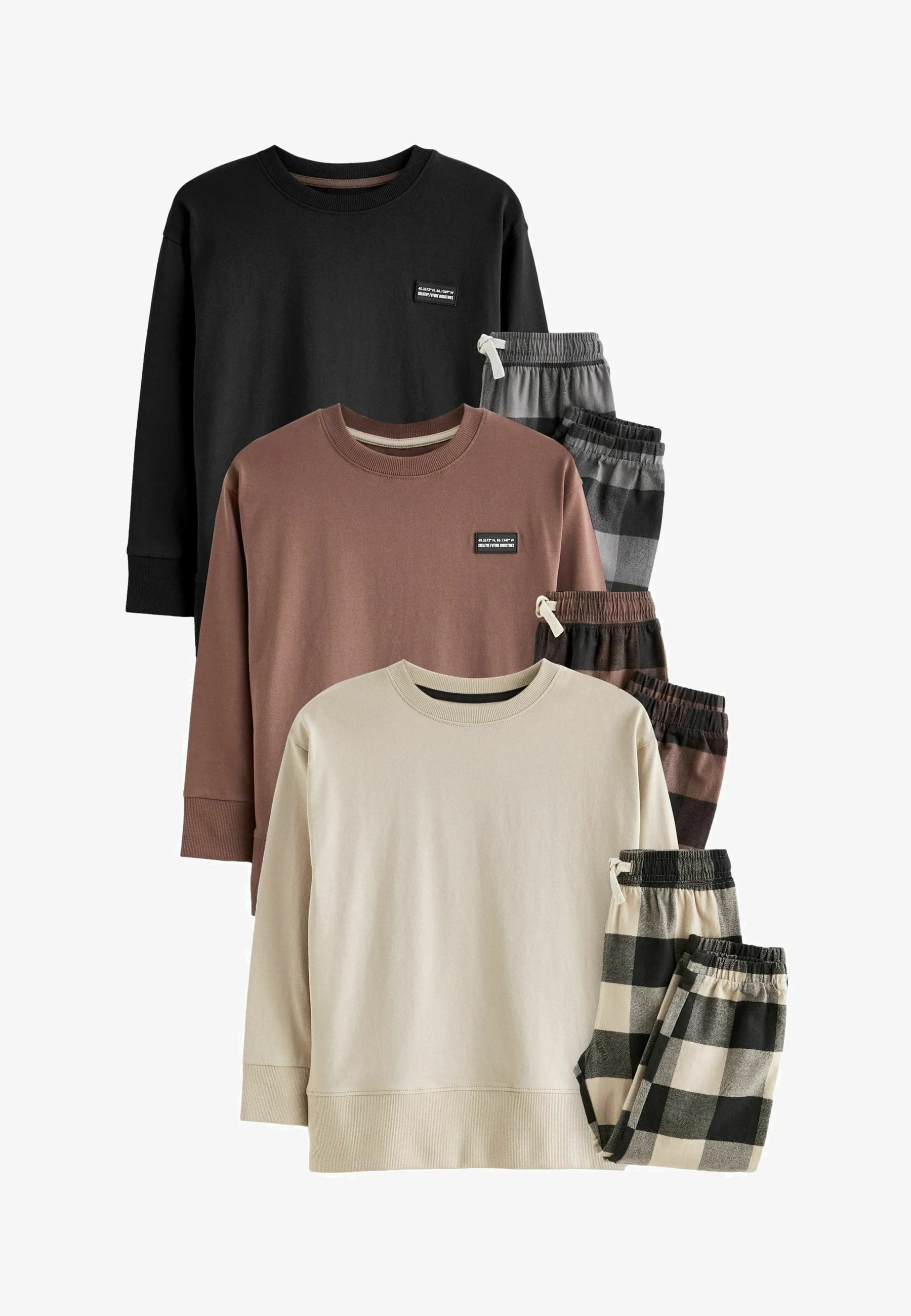 Siguiente CHECK 3 PACK SET - Pijamas