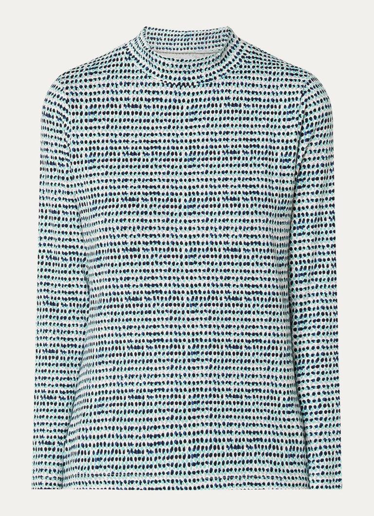 Gerry Weber Top with print and stand-up collar
