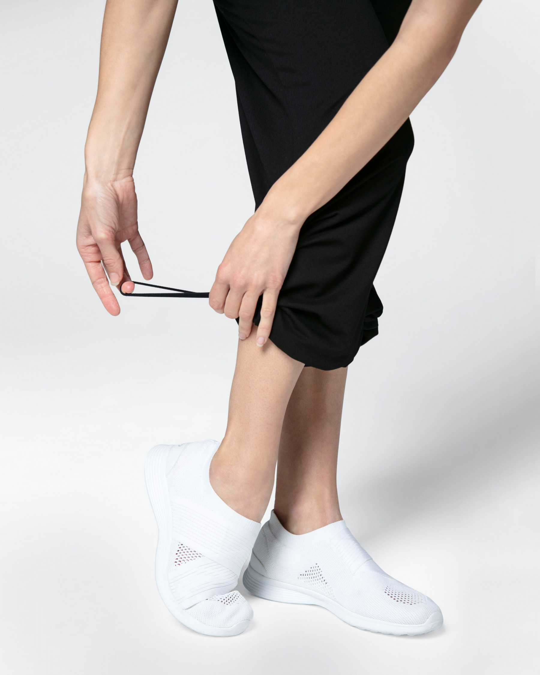 Viscose jazz pants with fold over waistband