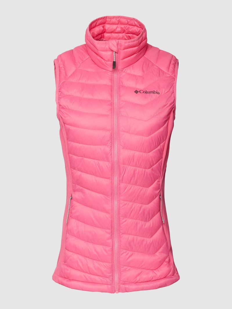 Weste mit Label-Details Modell 'POWDER' in pink