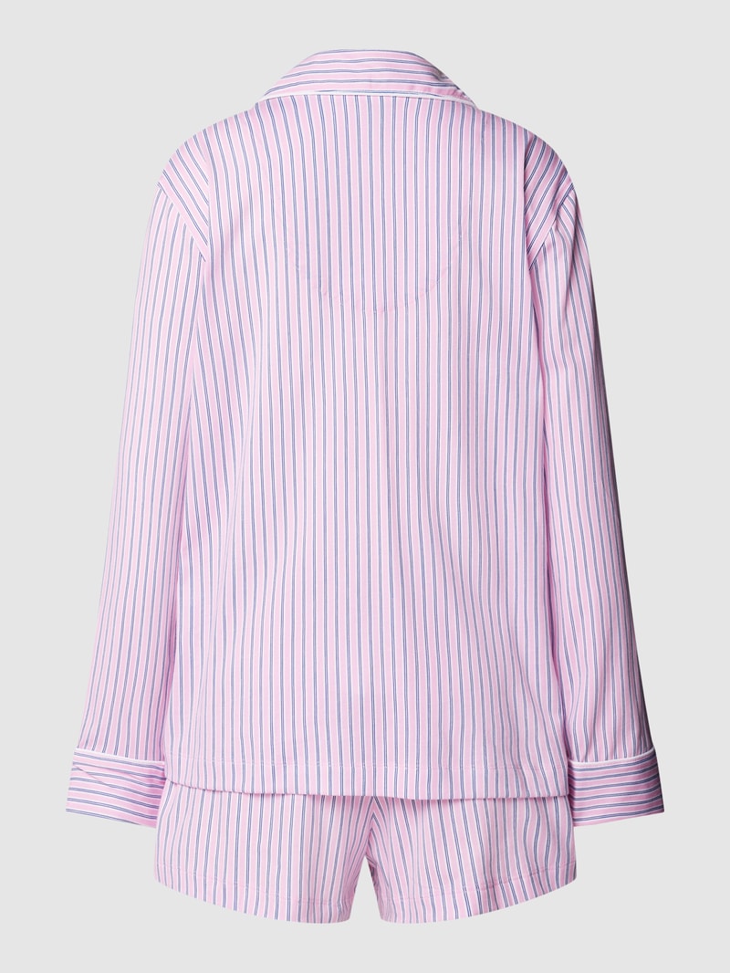 Pyjama mit Streifenmuster in rosa