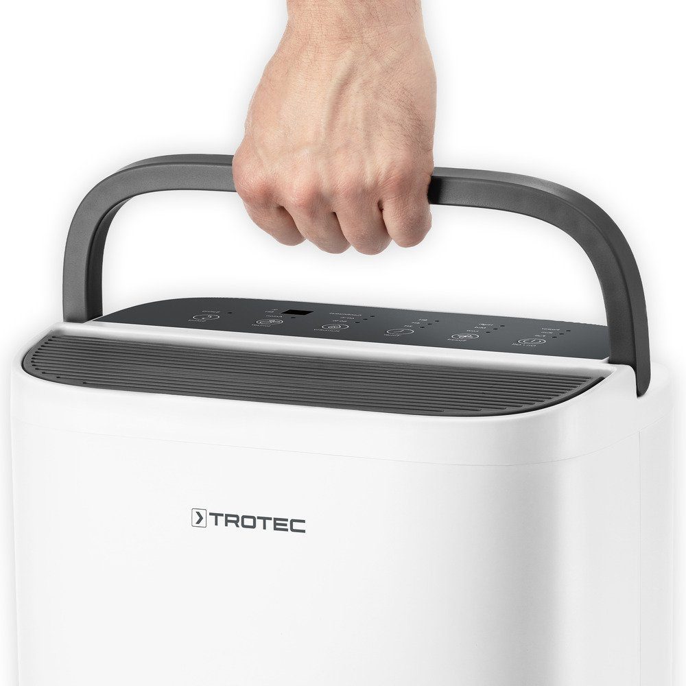 TROTEC Luftentfeuchter TTR 50 E, für 45 m³ Räume, Entfeuchtung 7,50 l/Tag, Tank 2,50 l, Luftentfeuchter Adsorptionsentfeuchter Trocknungsgerät