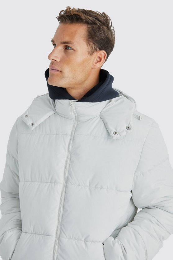 Tall matte Steppjacke