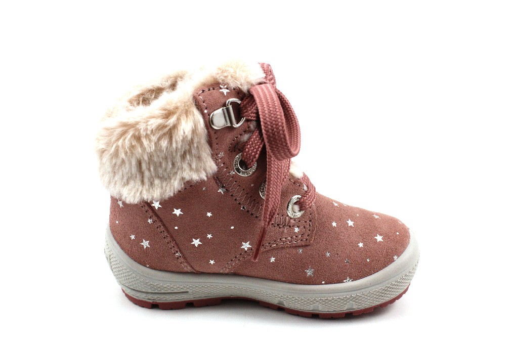 SUPERFIT Stiefel Mädchen rose Stiefelette Leder - GROOVY