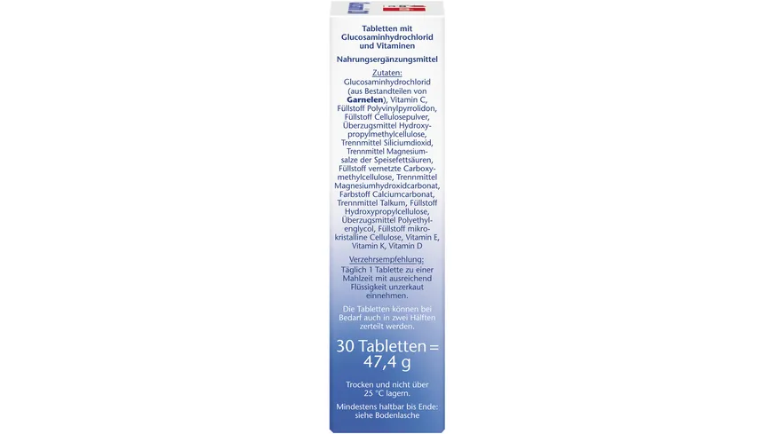 Doppelherz Glucosamin 1200 + D3 + K + C 30 Tabletten