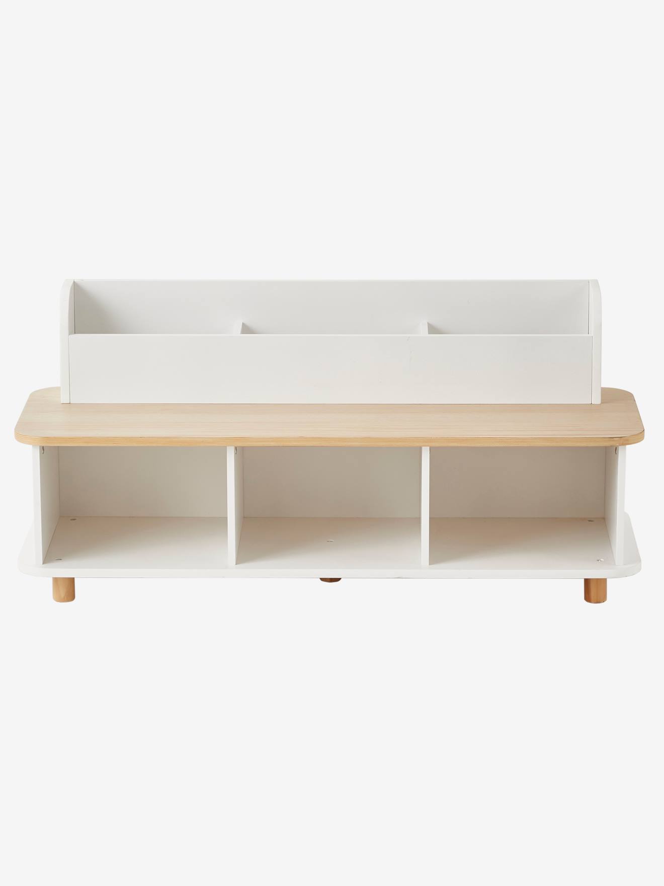 Vertbaudet Kinder Schuhbank PTILOU - weiß/natur