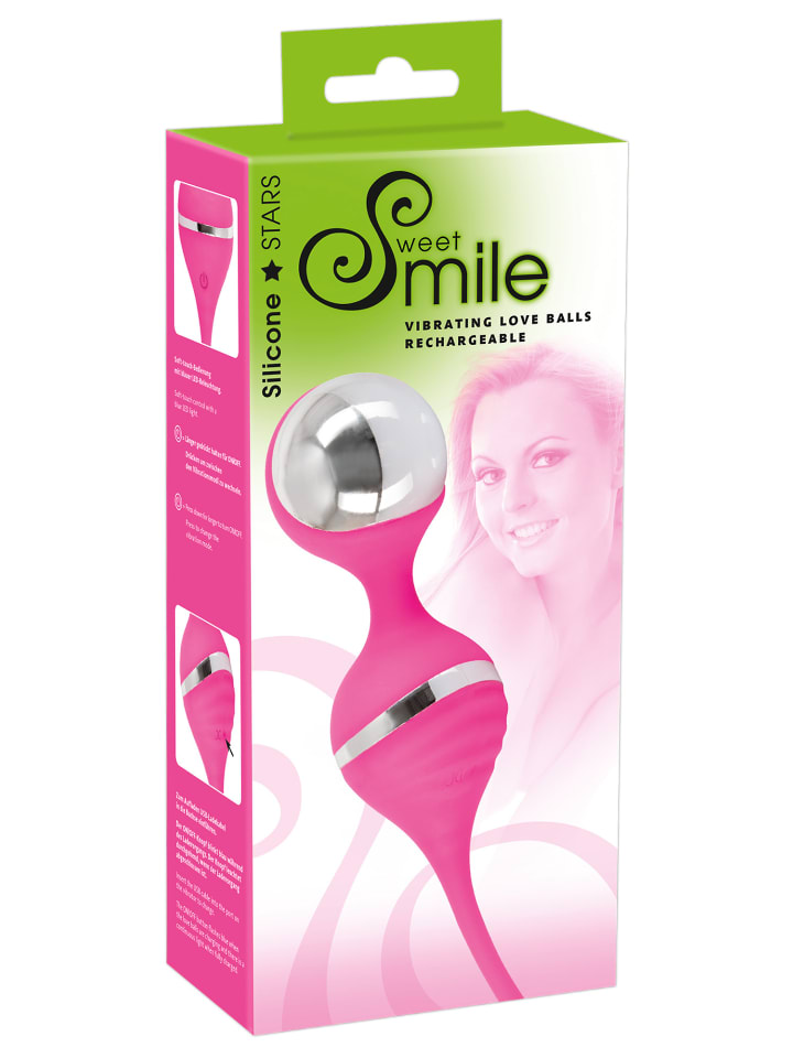 Sweet Smile Liebeskugeln Vibrating Love Balls in pink günstig kaufen 18 cm
