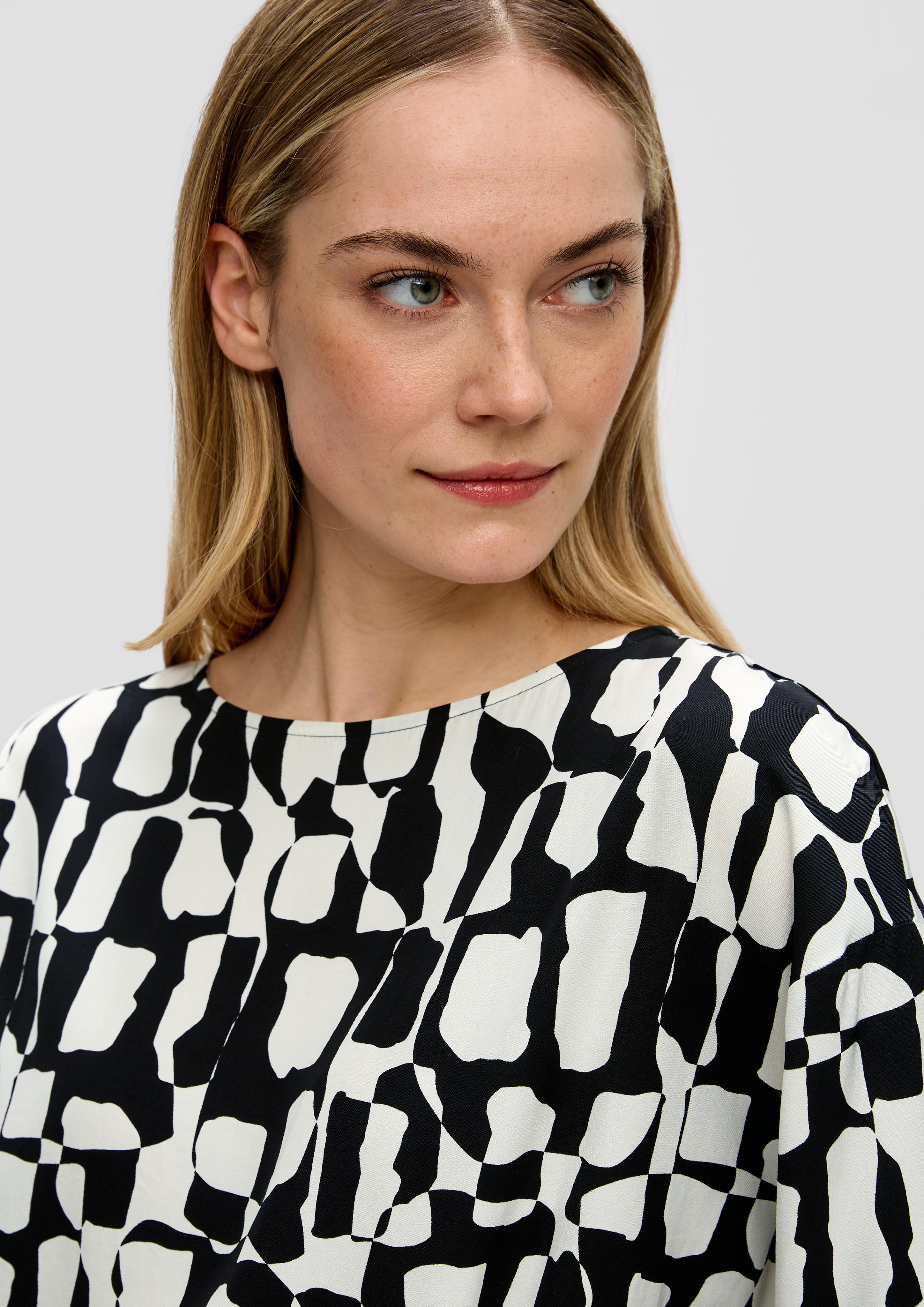 Locker geschnittene Bluse mit 3/4-Arm  2142650-99A1