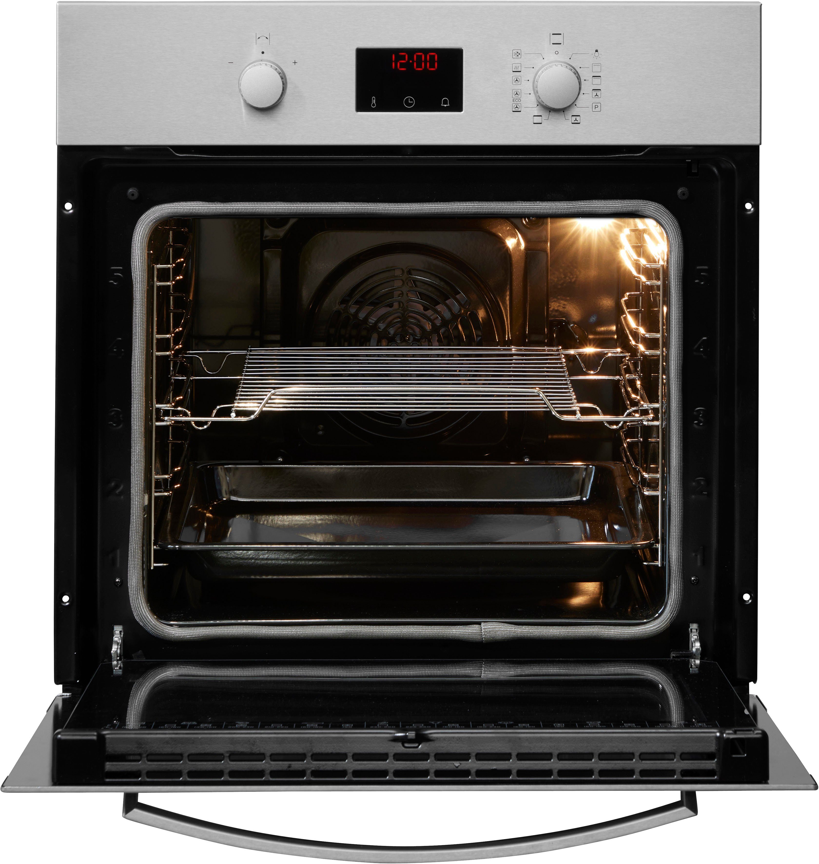 Amica Backofen EBP 13624 E, mit Teleskopauszug nachrüstbar, Pyrolyse-Selbstreinigung