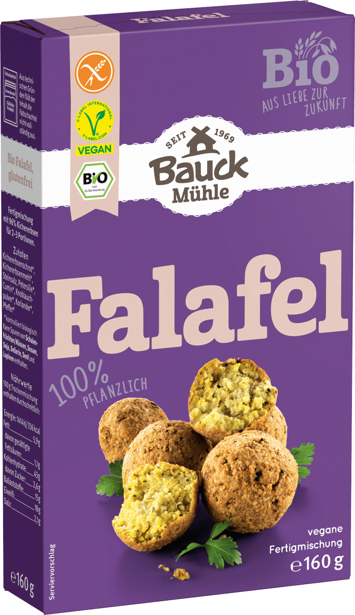 Backmischung Falafel, vegan, 160 g