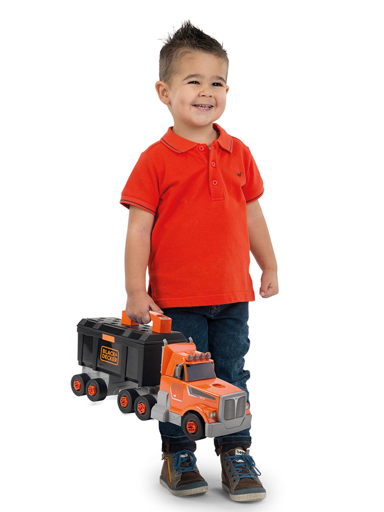 Camion de bricolage Black+Decker SMOBY orange/noir/gris