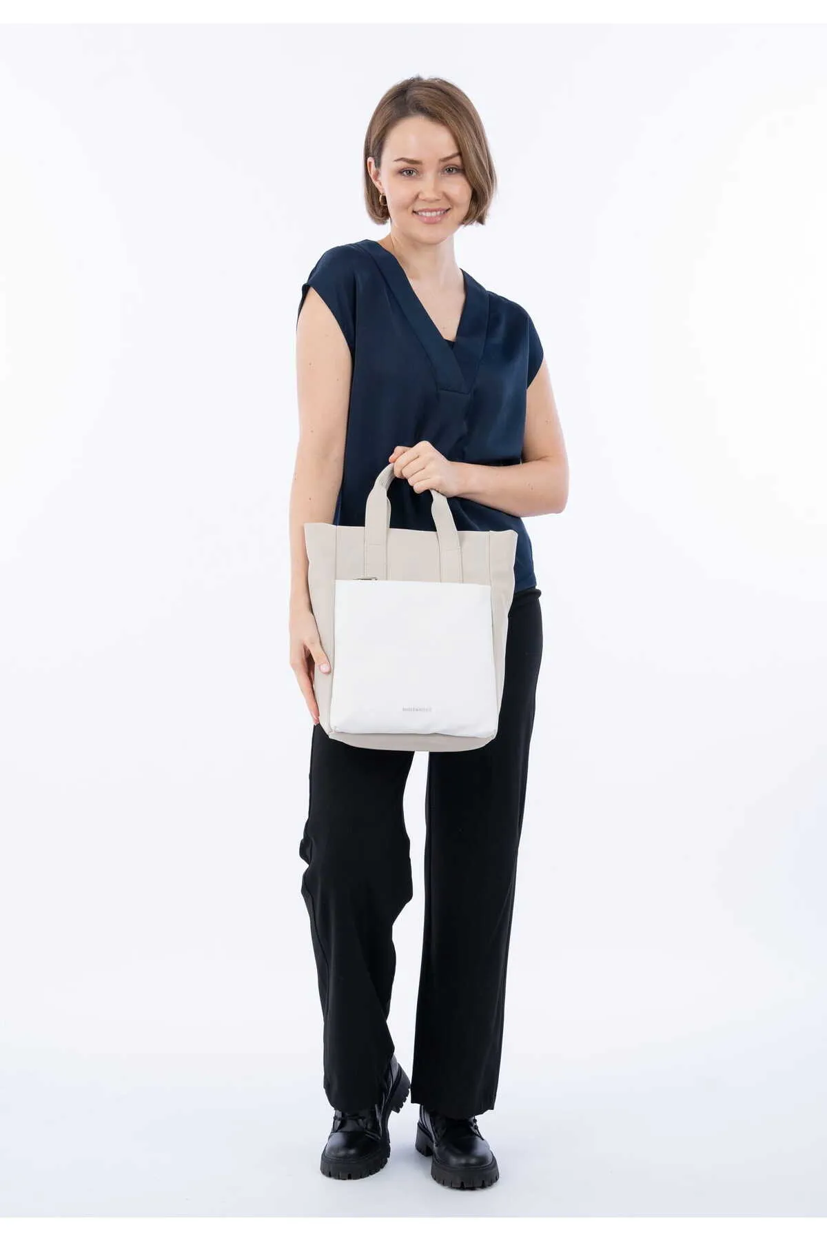 Emily & Noah  Rucksack - Weiß - Colorblock