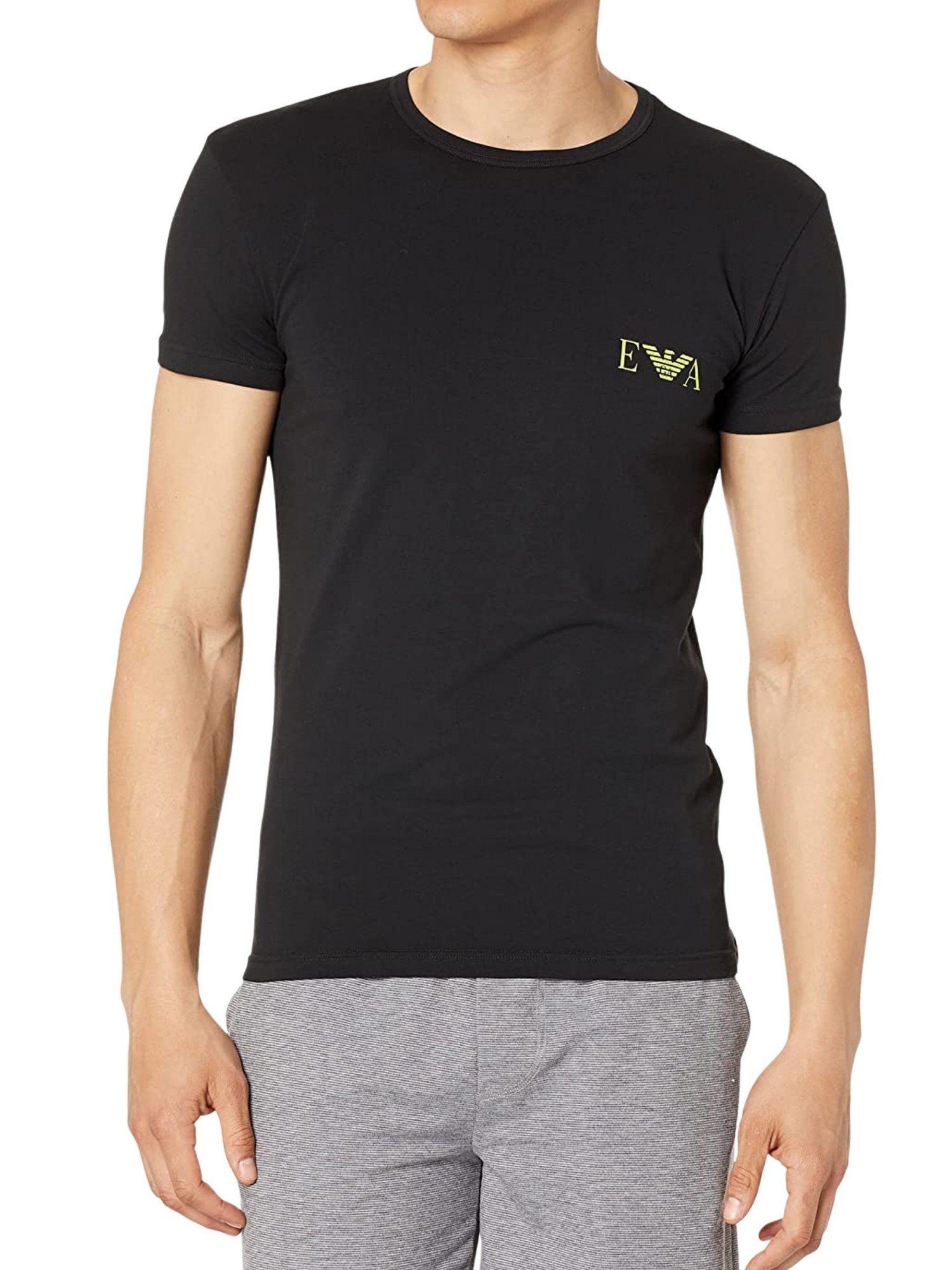 Emporio Armani T-Shirt Shirt Basic-T-Shirt im 2-Pack mit (2-tlg)