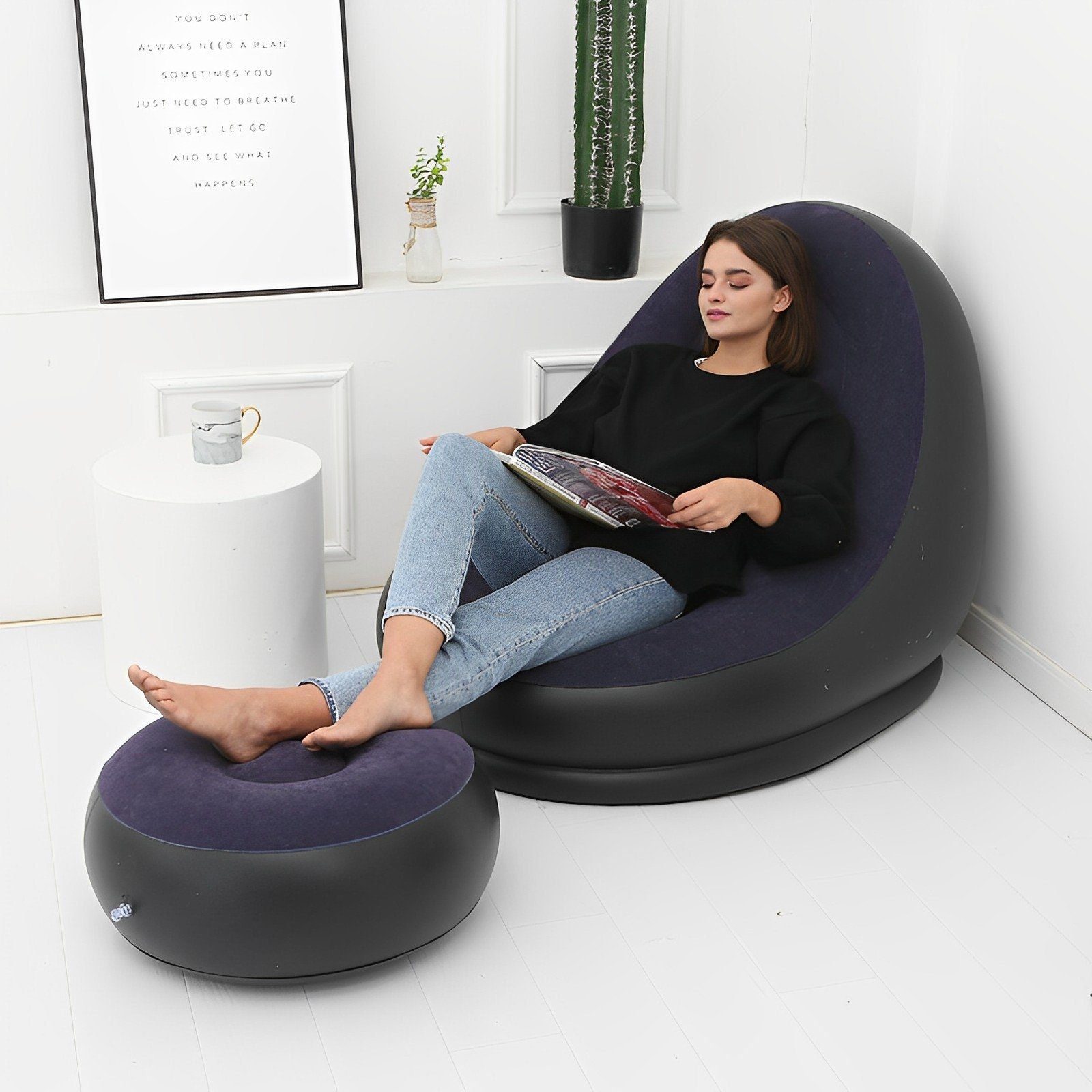 Yunnker Luftsofa Multifunktionales aufblasbares Sofa – zum Entspannen gedacht