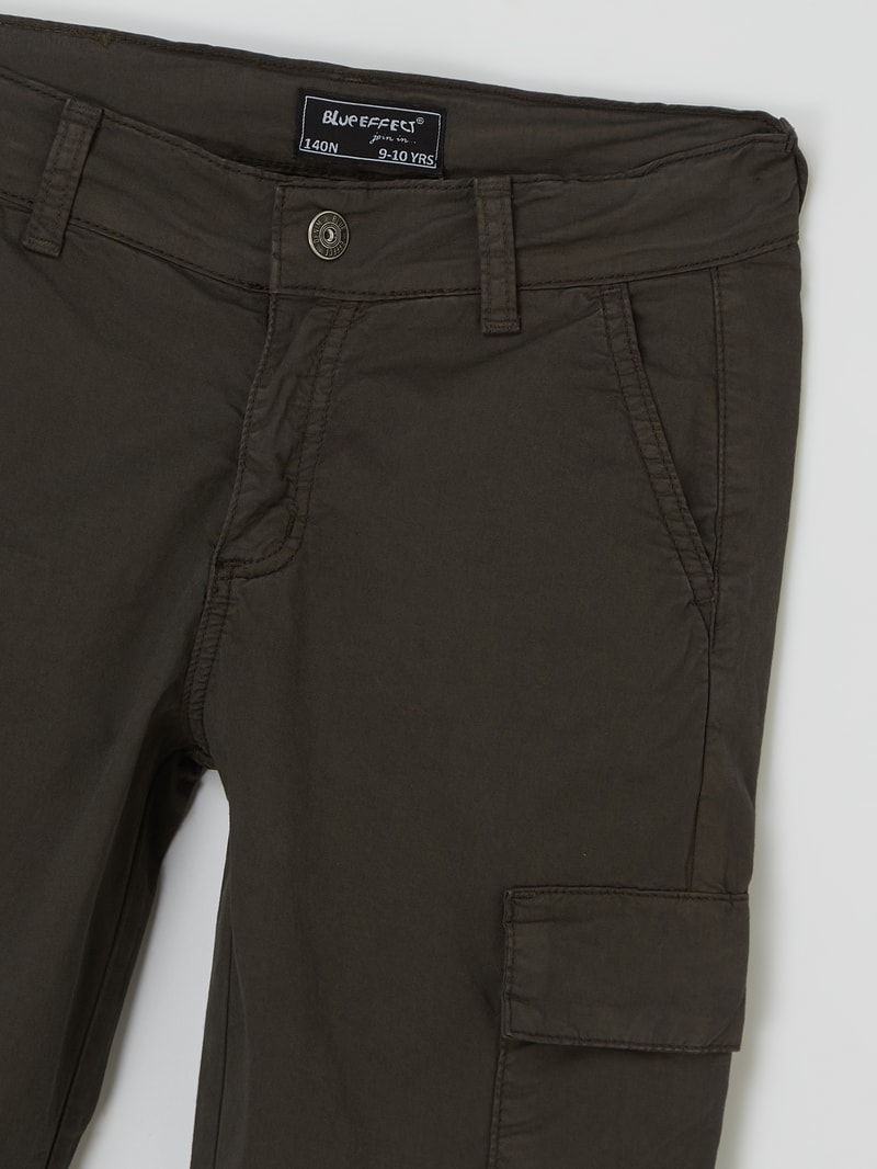Regular Fit Cargohose mit Stretch-Anteil in olivgrün