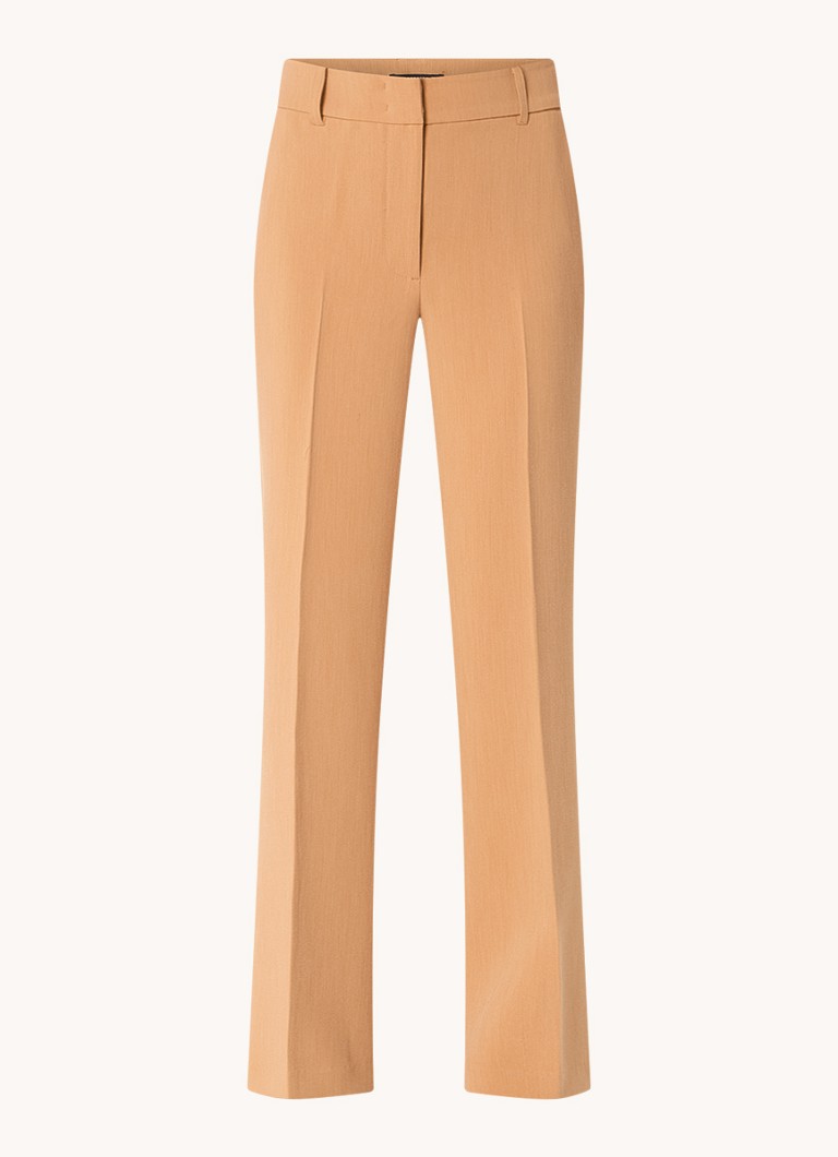 Expresso high-waist straight-fit trousers with side pockets