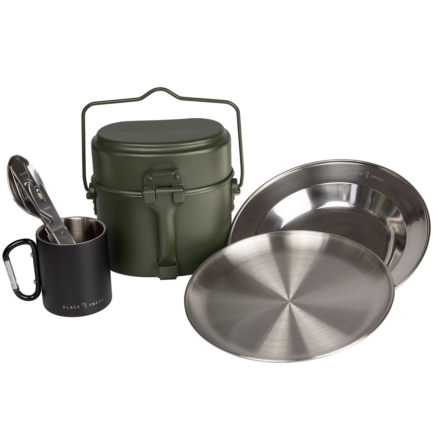 Black Snake 8-teiliges Karbiner Campingkochgeschirr Set