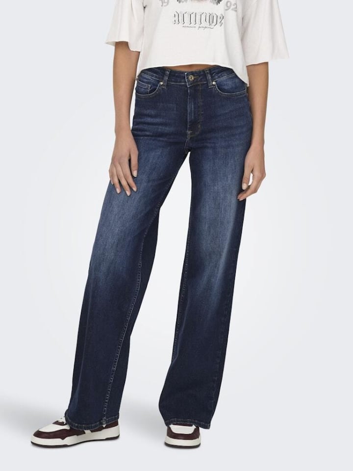 ONLY Jeans in Dark Blue Denim günstig kaufen