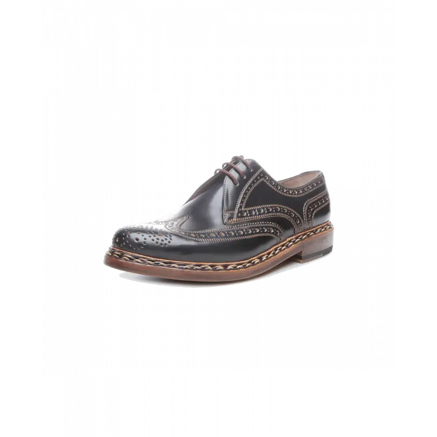 Heinrich Dinkelacker - Businessschuhe Derby BUDA FULL-BROGUE C Cordovan - blau