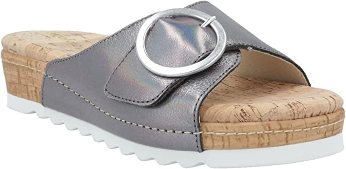 WALDLÄUFER Komfort Sandalen silber Amelie