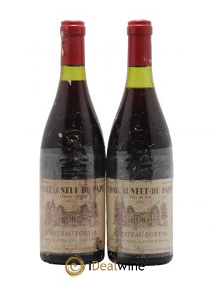 Châteauneuf-du-Pape Château Fortia  1973 - Lot de 2 Bouteilles