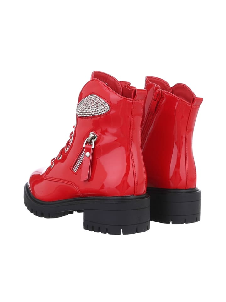 Ital-Design Stiefelette in Rot günstig kaufen